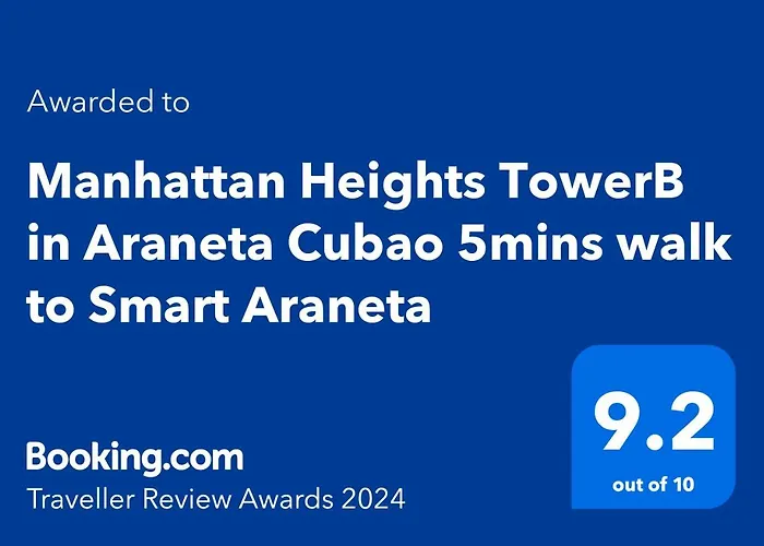 Aparthotel Manhattan Heights Towerb In Araneta Cubao 5mins Walk To Smart Araneta